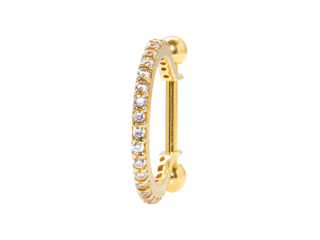 CONCH 1 FILEIRA PRATA 950 - CH3 BANHADO A OURO