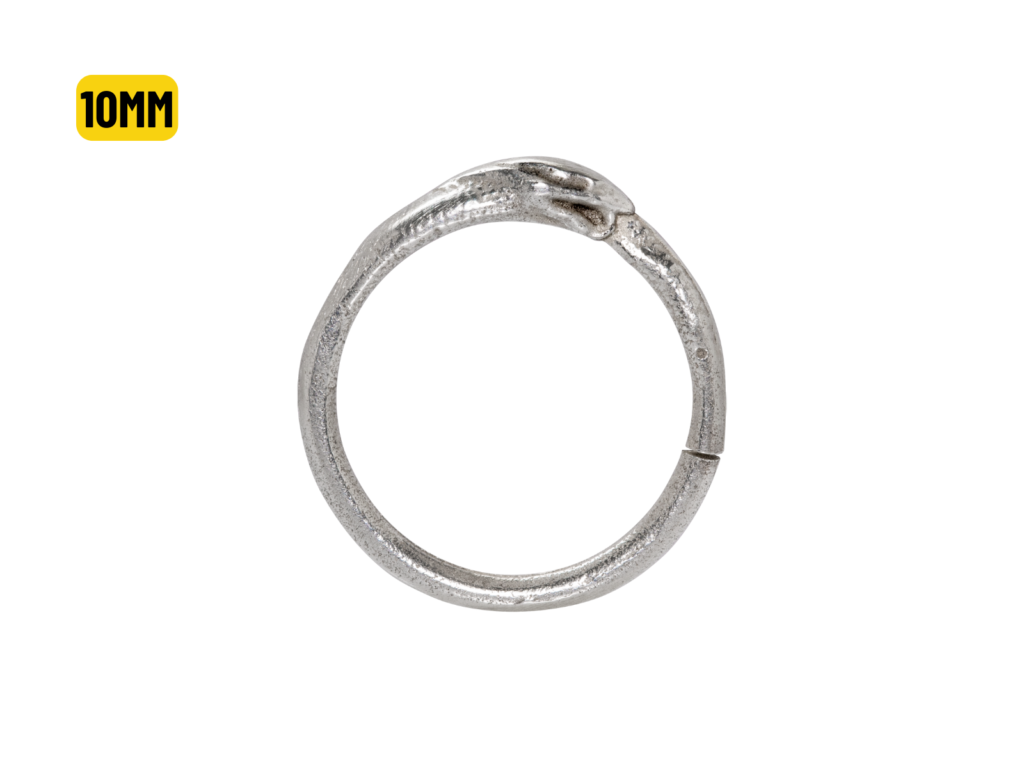 ARGOLA PRATA TORÇÃO COBRA - 10MM