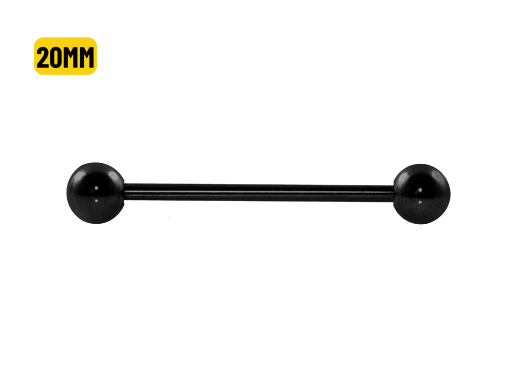 BARBELL TITÂNIO PVD BLACK 1.6 X 20 X 5MM