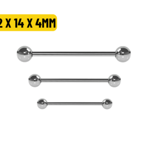 MICRO RETO TITÂNIO NATURAL - 1.2 X 14 X 4MM