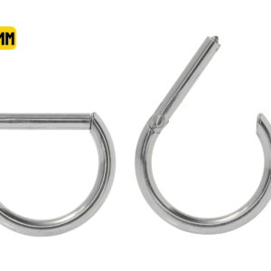 MEIA ARGOLA CLICKER TITÂNIO - 12MM
