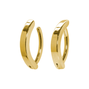 UMBIGO ARGOLA CLICKER AÇO PVD - 1.6 X12MM
