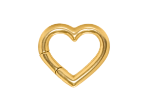 PÊNDULO CORAÇÃO AÇO PVD GOLD MAGNÉTICO – 5MM