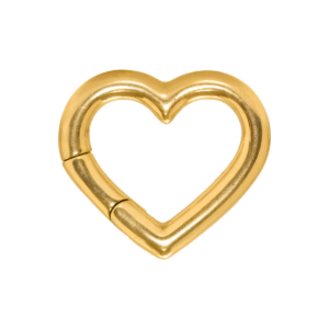 PÊNDULO CORAÇÃO AÇO PVD GOLD MAGNÉTICO - 5MM