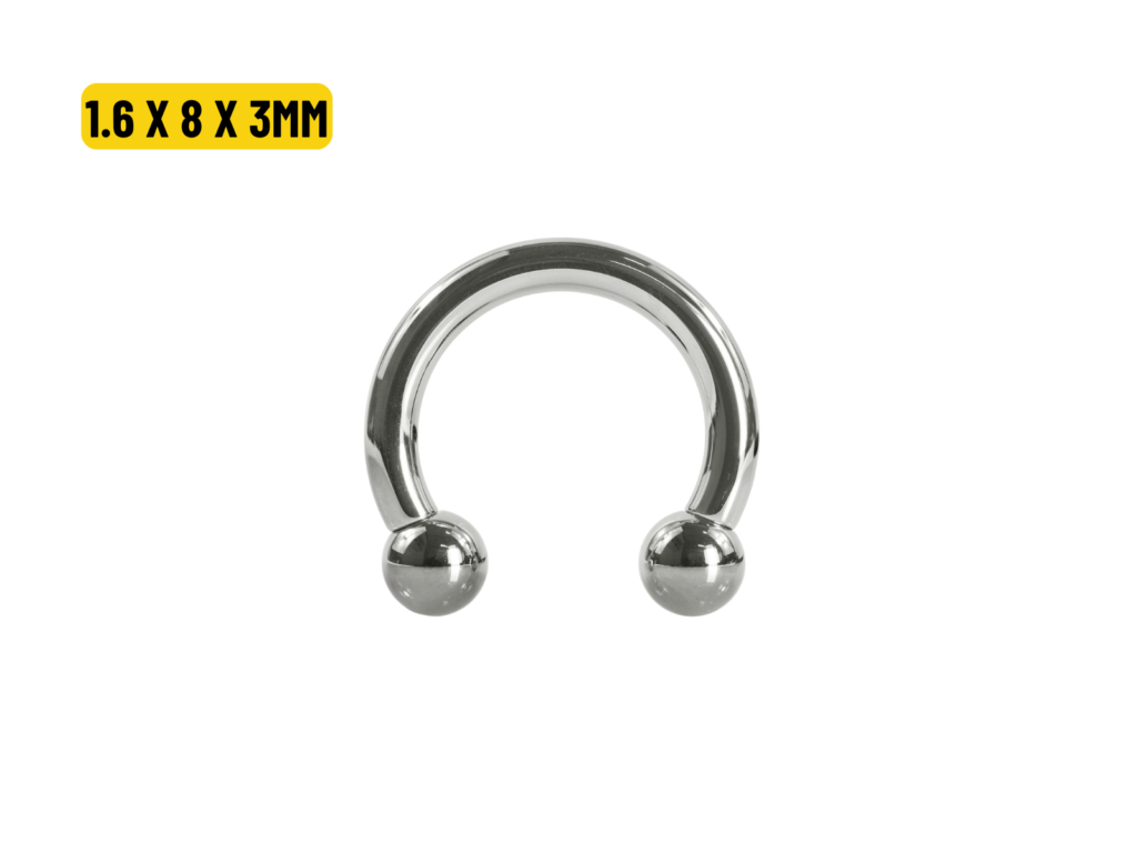 FERRADURA AÇO - 1.6 X 8 X 3MM