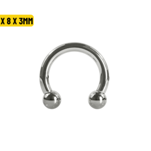 FERRADURA AÇO - 1.6 X 8 X 3MM
