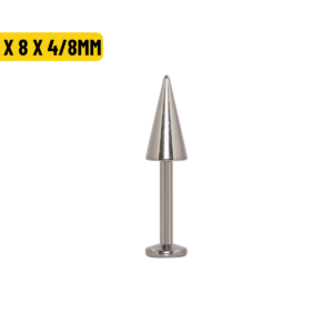 LABRET TITÃNIO R/I SPIKE - 1.2 X 8 X 4/8MM