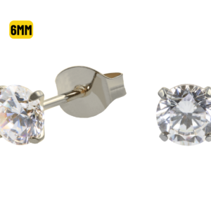 PAR BRINCO TITÂNIO C/ ZIRCÔNIA - 6MM
