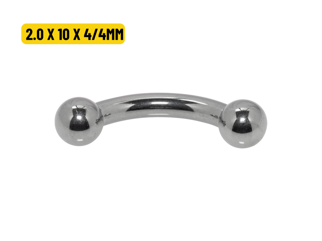 MICRO CURVO TITÂNIO R/INTERNA - 2.0 X 10 X 4/4MM