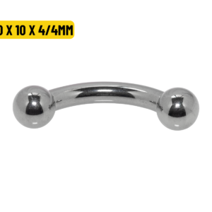MICRO CURVO TITÂNIO R/INTERNA - 2.0 X 10 X 4/4MM