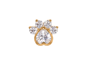 TOPO TITÂNIO PVD 0.9 (1.2MM) – PATINHA C/ ZIRCÔNIA