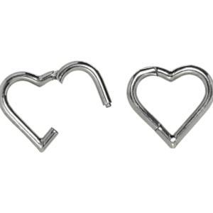 HEART CLICKER AÇO - 1.0 X 10MM