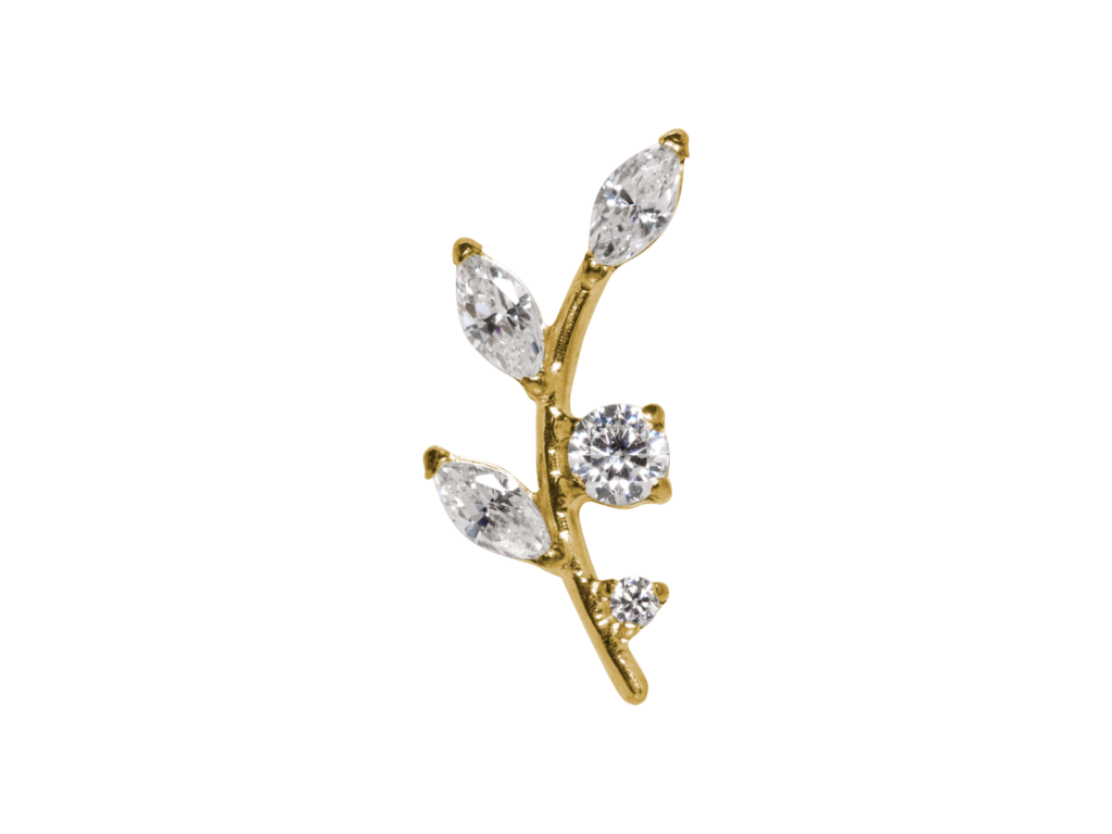TOPO TITÂNIO PVD 0.9 (1.2MM) - GALHO C/ ZIRCÔNIA