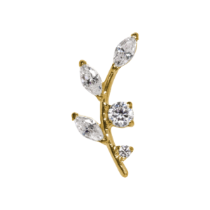 TOPO TITÂNIO PVD 0.9 (1.2MM) - GALHO C/ ZIRCÔNIA