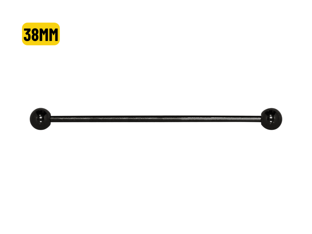 TRANSVERSAL TITÂNIO PVD BLACK - 1.2 X 38 X 4MM