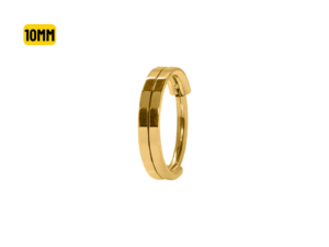 SEGMENTO CLICKER AÇO PVD GOLD DETALHADO – 10MM
