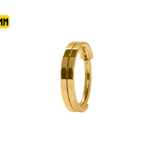 SEGMENTO CLICKER AÇO PVD GOLD DETALHADO - 10MM