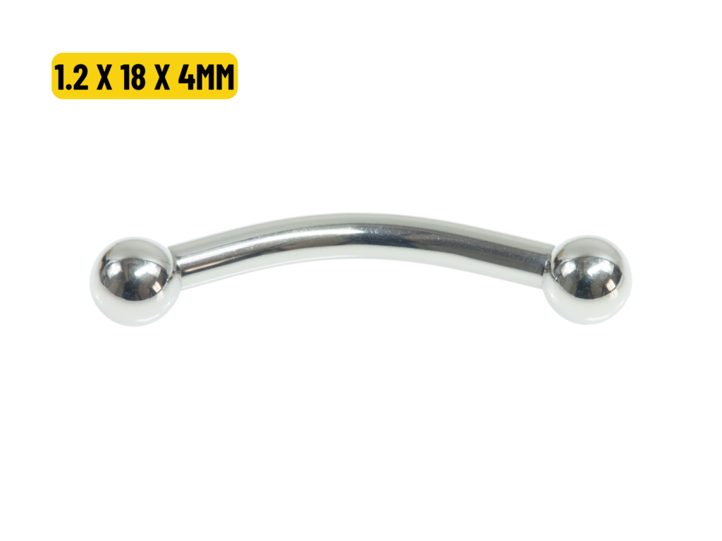 MICRO CURVO AÇO - 1.2 X 18 X 4MM