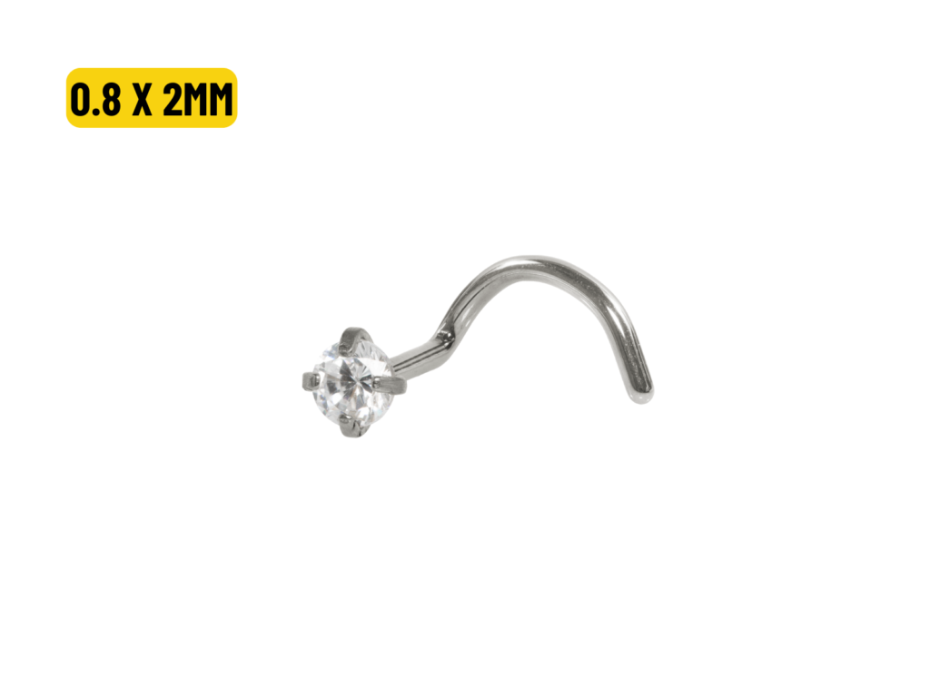 NOSTRIL TITÂNIO C/ GARRAS - 0.8 X 2MM