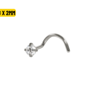NOSTRIL TITÂNIO C/ GARRAS - 0.8 X 2MM