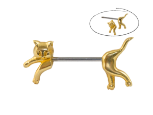 MAMILO GATINHO – P117 BANHADO A OURO