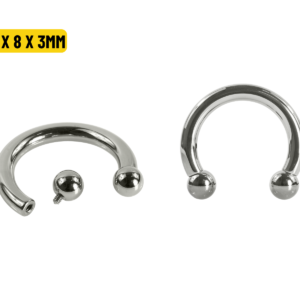 FERRADURA TITÂNIO R/INTERNA - 1.6 X 8 X 3MM
