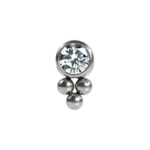 TOPO TITÂNIO 0.9 (1.2MM) - INDIANO C/ ZIRCÔNIA