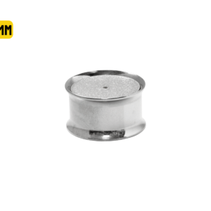 ALARGADOR PLUG AÇO C/ FURO P/ BRINCO - 14MM