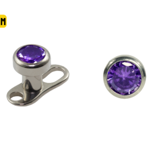 MICRODERMAL TITÂNIO COPINHO C/ ZIRCÔNIA LILÁS - 4MM