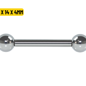 MICRO RETO TITÂNIO NATURAL - 1.6 X 14 X 4/4MM