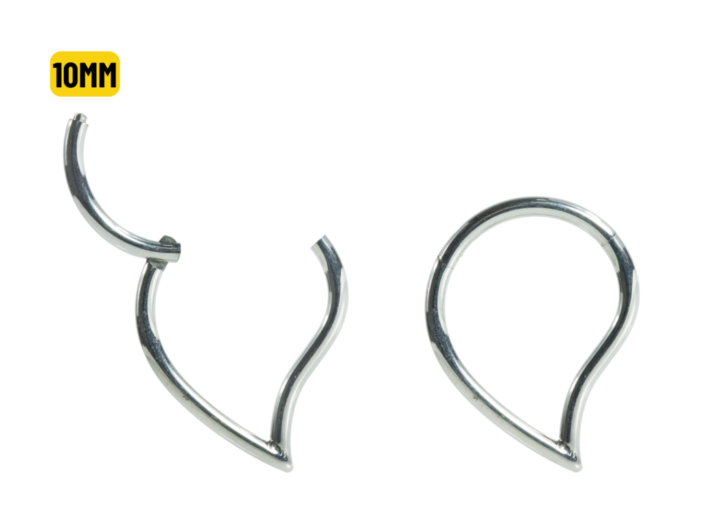 SEGMENTO CLICKER TITÂNIO V CURVADO - 10MM