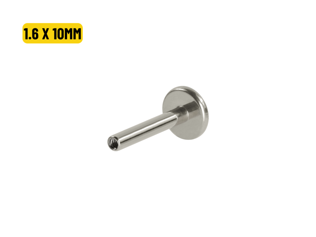 LABRET HASTE TITÂNIO PUSH PIN - 1.6 X 10MM