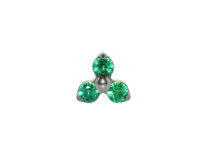 TOPO TITÂNIO 0.9 (1.2MM) X 5/4MM – TRINITY C/ ZIRCÔNIA VERDE