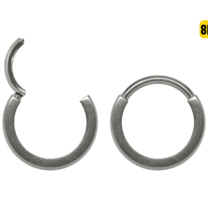 ARGOLA CLICKER TITÂNIO LISA - 8MM