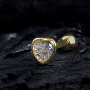 MICRO RETO OURO 18K CORAÇÃO 1.2 X 8MM - R10