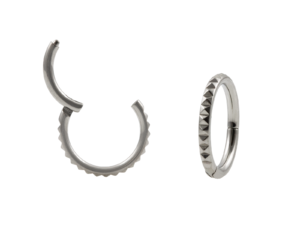 SEGMENTO CLICKER TITÂNIO LAPIDADO – 8MM