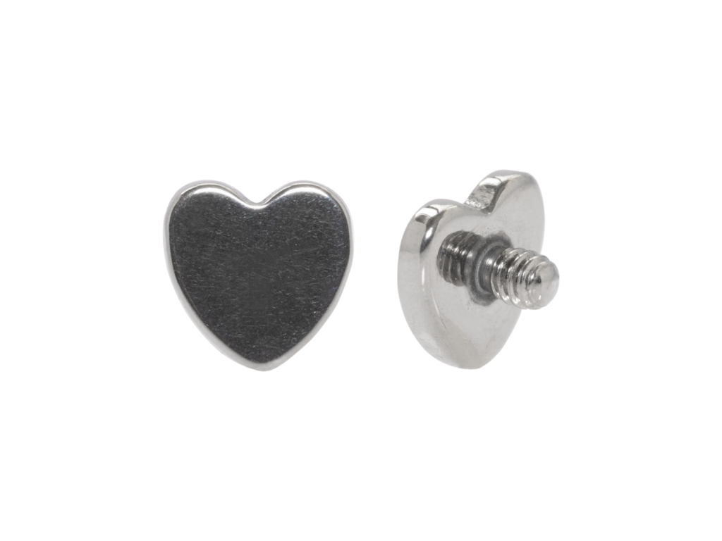 TOPO MICRODERMAL CORAÇÃO - 1.6 X 4MM