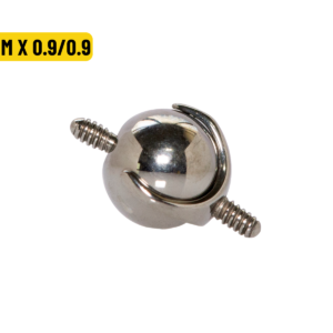 BOLINHA TITÂNIO R/I DUPLO - 4MM X 0.9/0.9