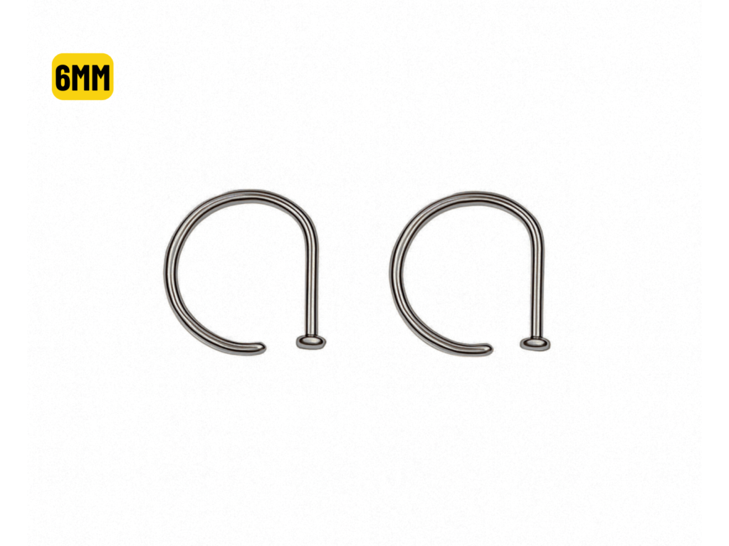 NOSTRIL ARGOLA TITÂNIO OPEN D - 6MM