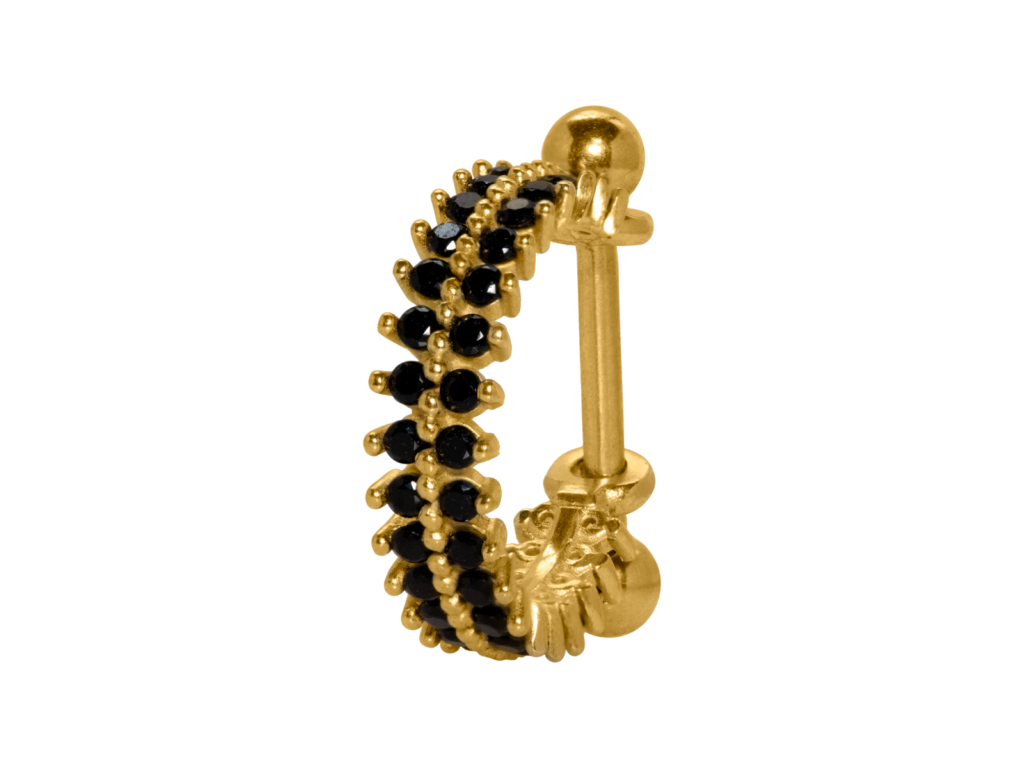 CONCH P128 - ÔNIX/ BANHADO A OURO