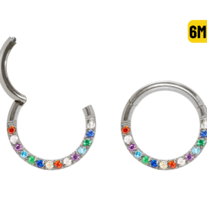 SEGMENTO CLICKER AÇO FRONTAL MULTI COLORS - 6MM