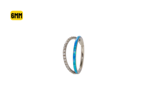 SEGMENTO CLICKER TITÂNIO 2 FILEIRAS ZIRCÔNIA/ OPALA – 6MM