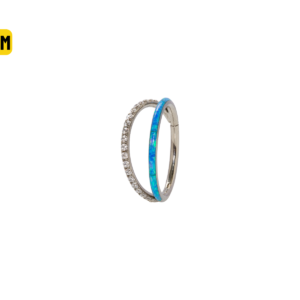SEGMENTO CLICKER TITÂNIO 2 FILEIRAS ZIRCÔNIA/ OPALA - 6MM