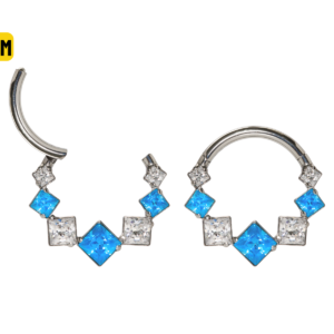 SEGMENTO CLICKER TIT FRONTAL C/ ZIRCÔNIA AZUL - 1.2 X 8MM