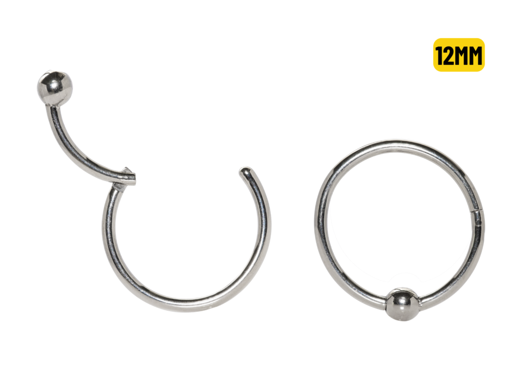 CAPTIVE CLICKER TITÂNIO - 1.2 X 12 X 3MM