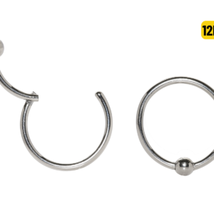 CAPTIVE CLICKER TITÂNIO - 1.2 X 12 X 3MM