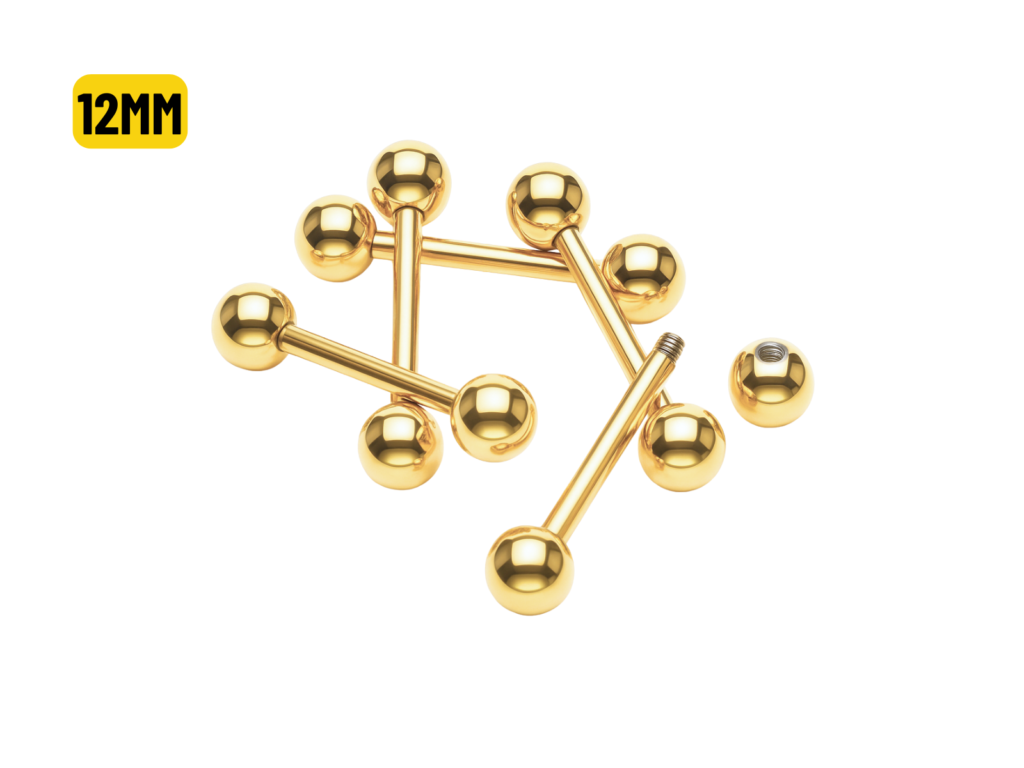 MICRO RETO BANHADO A OURO 1.2 X 12 X 3MM