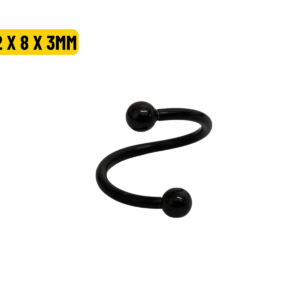 TWISTER BANHADO BLACK - 1.2 X 8 X 3MM