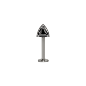 LABRET TITÂNIO R/I SPIKE C/ ZIRCÔNIA BLACK