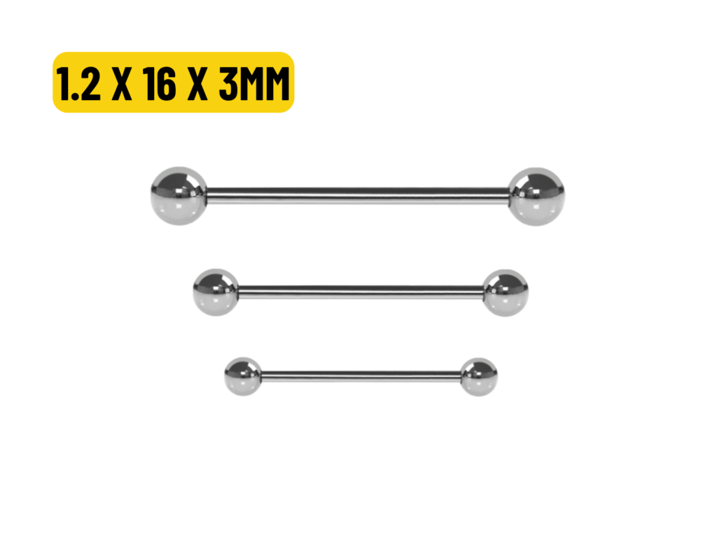 MICRO RETO TITÂNIO - 1.2 X 16 X 3MM